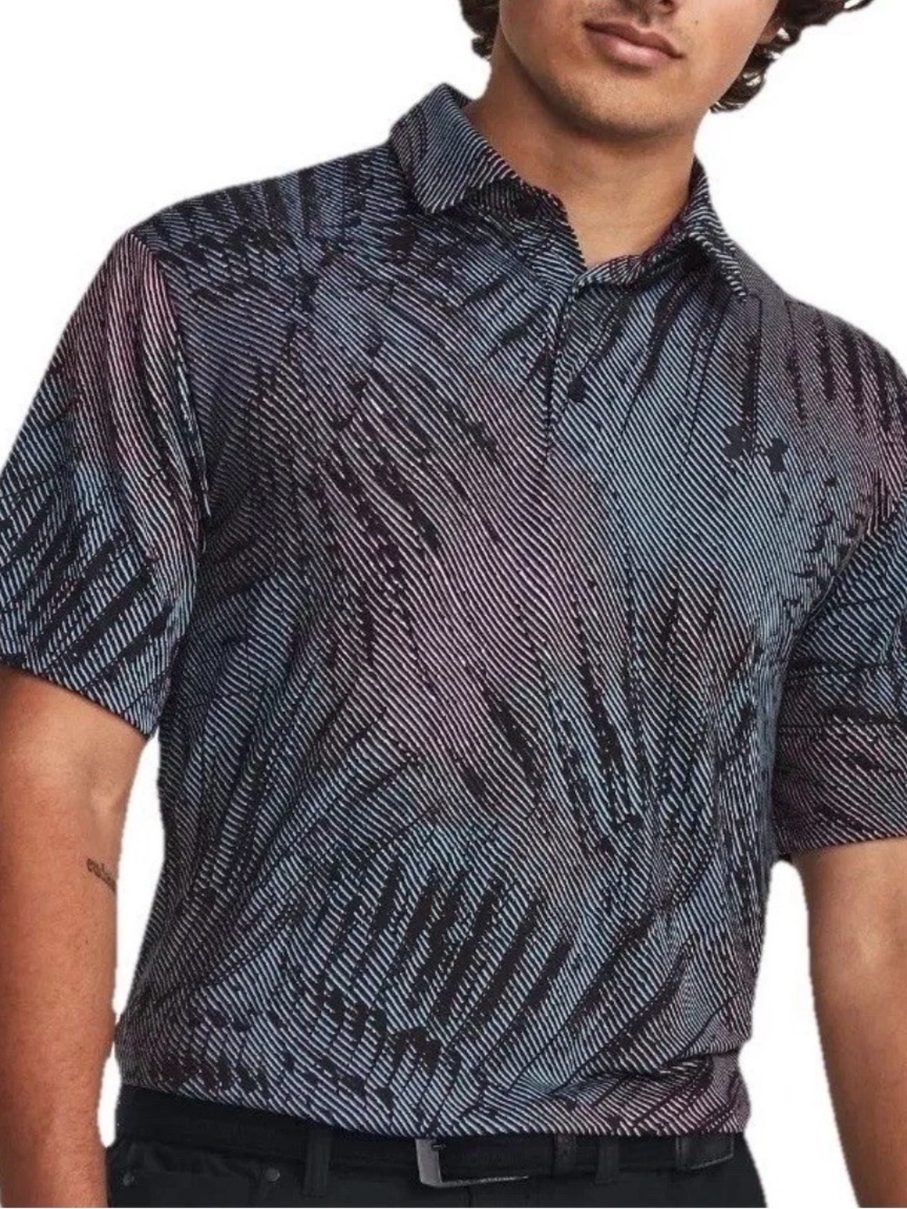 Under Armour Men's Polo Shirt Playoff 3.0 Printed Golf Performance UPF40 SZ S